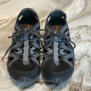 Merrell Tetrex Crest Wrap Sports Sandals Women’s US 9  Mesh Black Gray